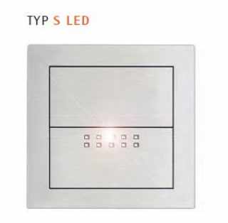 Form-orange, E-motion Standard S-es méretű egyszárnyas LED-es fogantyú rozsdamentes kivitel #1